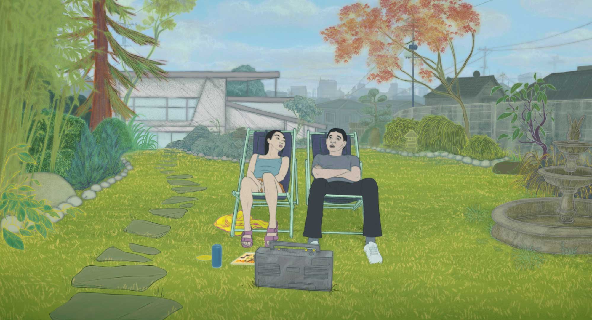 A still from Blind Willow, Sleeping Woman